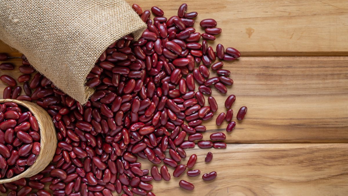 Makanan serat kacang merah