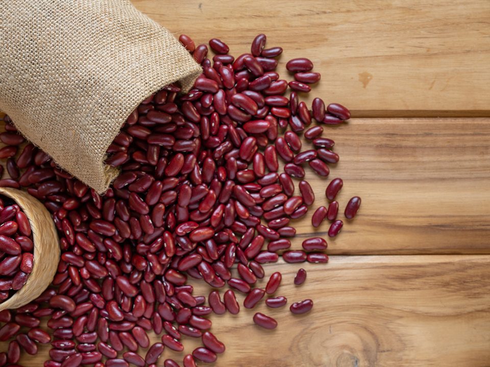 Makanan serat kacang merah