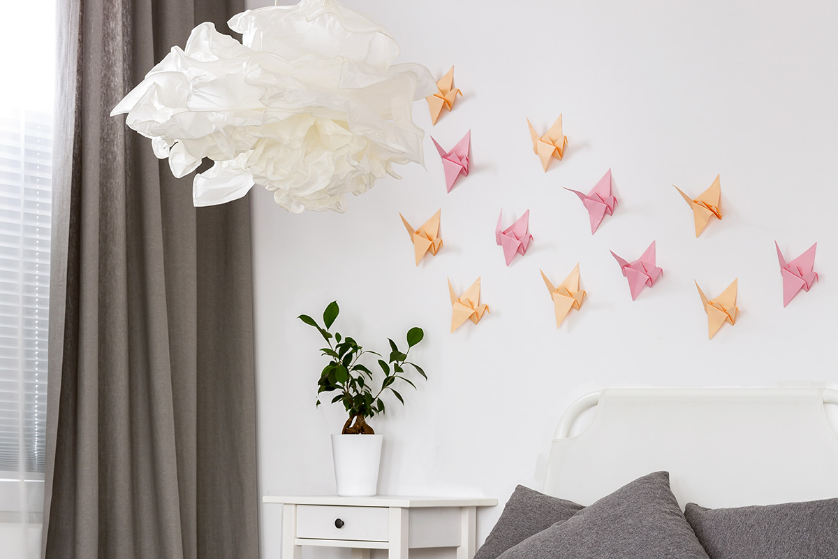 Hiasan Dinding Kamar Origami