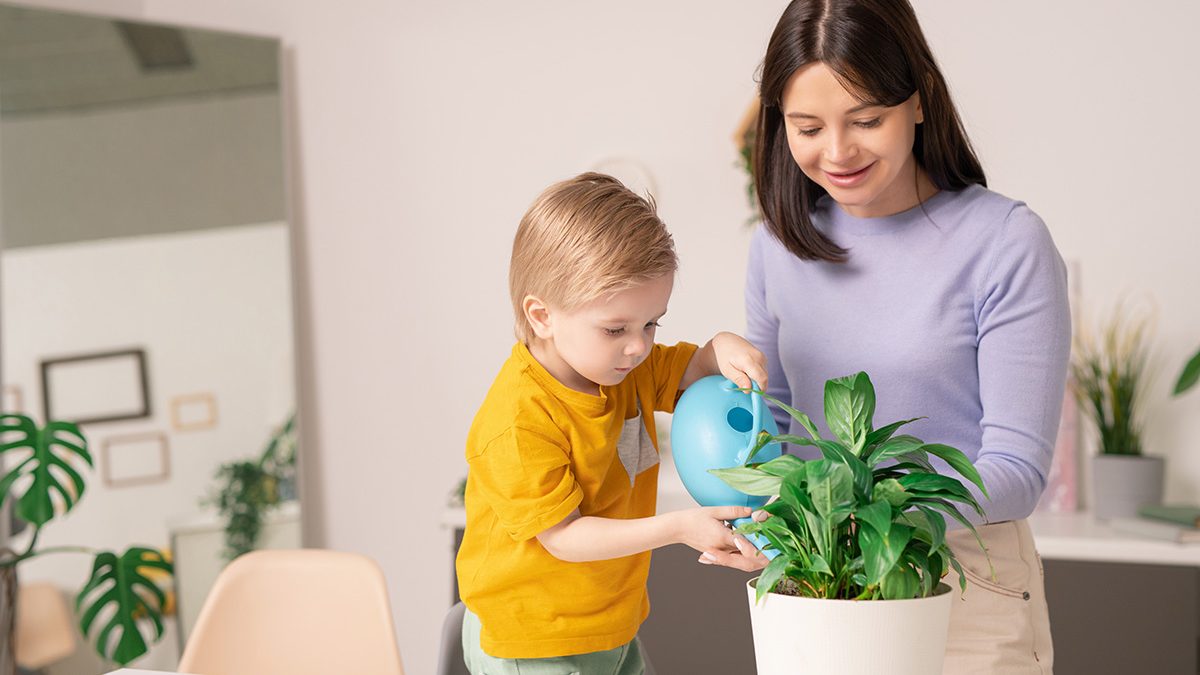 Anak berkebun